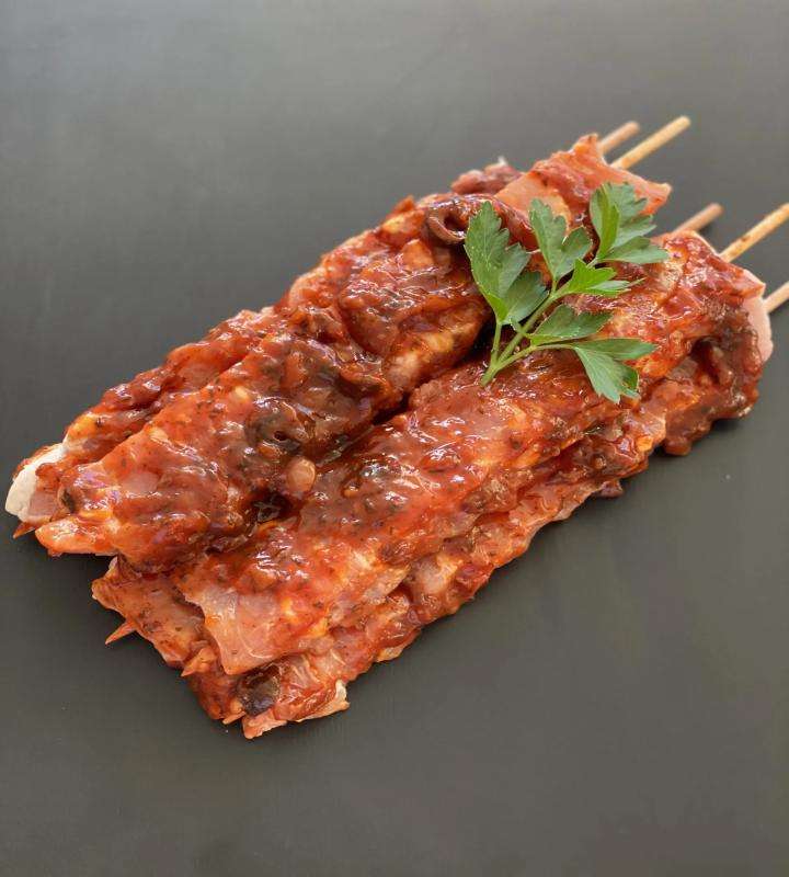 Chicken Skewers with Italian Basil